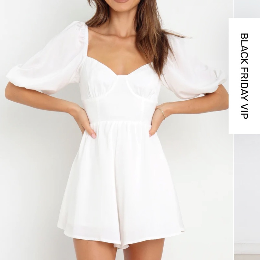 Petal & Pup white romper